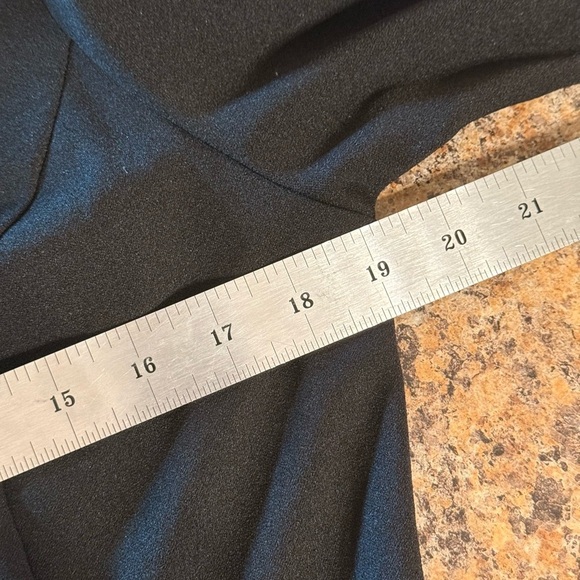 NWT Betsey Johnson Leopard Tie Front Fit & Flare Black Dress White Collar Sz 12 - Picture 14 of 16